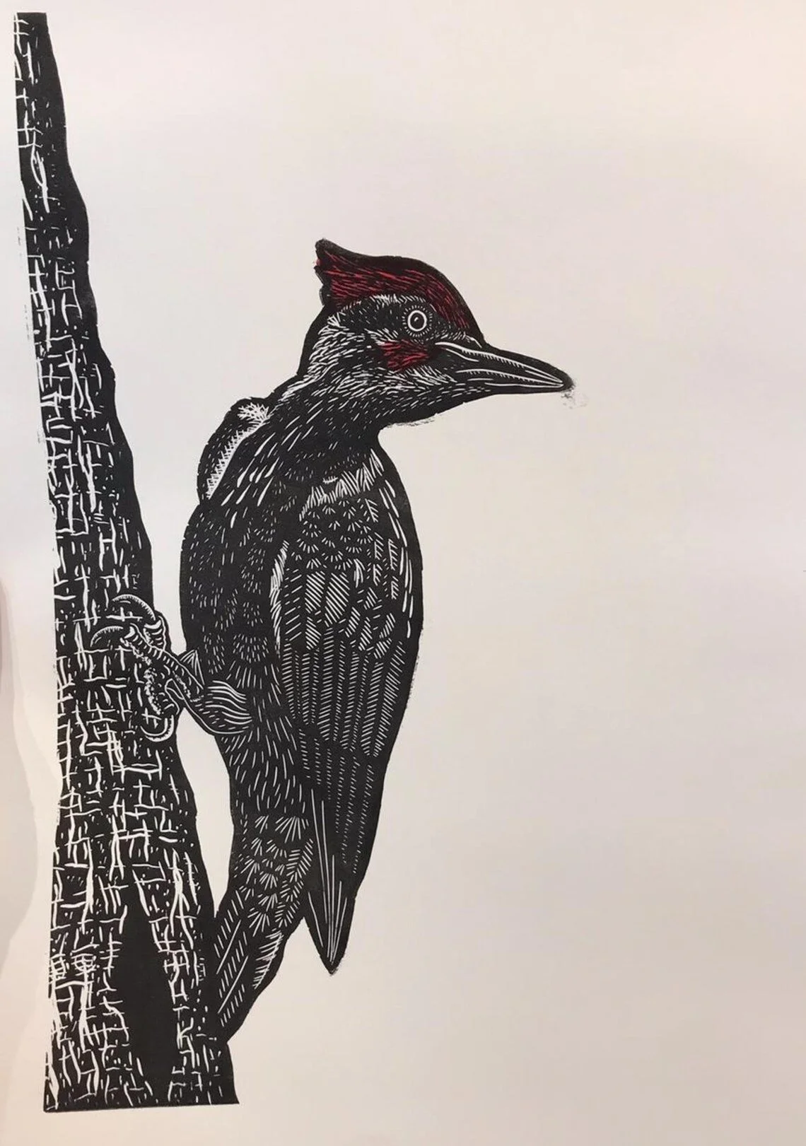 Home for the Winter - Linocut Print