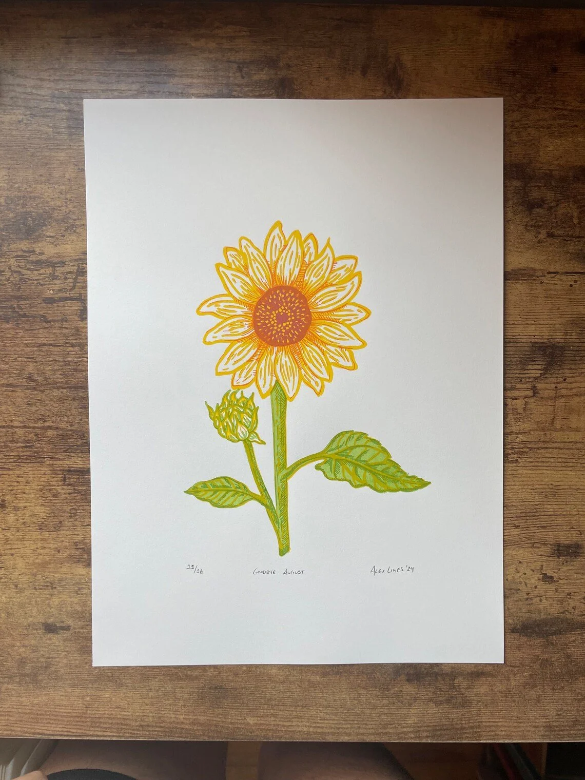 Goodbye August - Screenprint