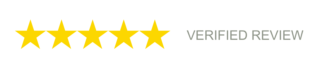 Five yellow stars and the words 'VERIFIED REVIEW' in gray text. Zirconia dental implants, Zirconia teeth.  Salt Lake City, Utah. Best dental implants in Utah. Dental Implants in Salt Lake City.