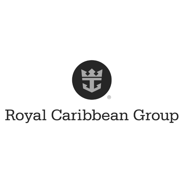 Royal Caribbean Group logo with a crown and anchor emblem