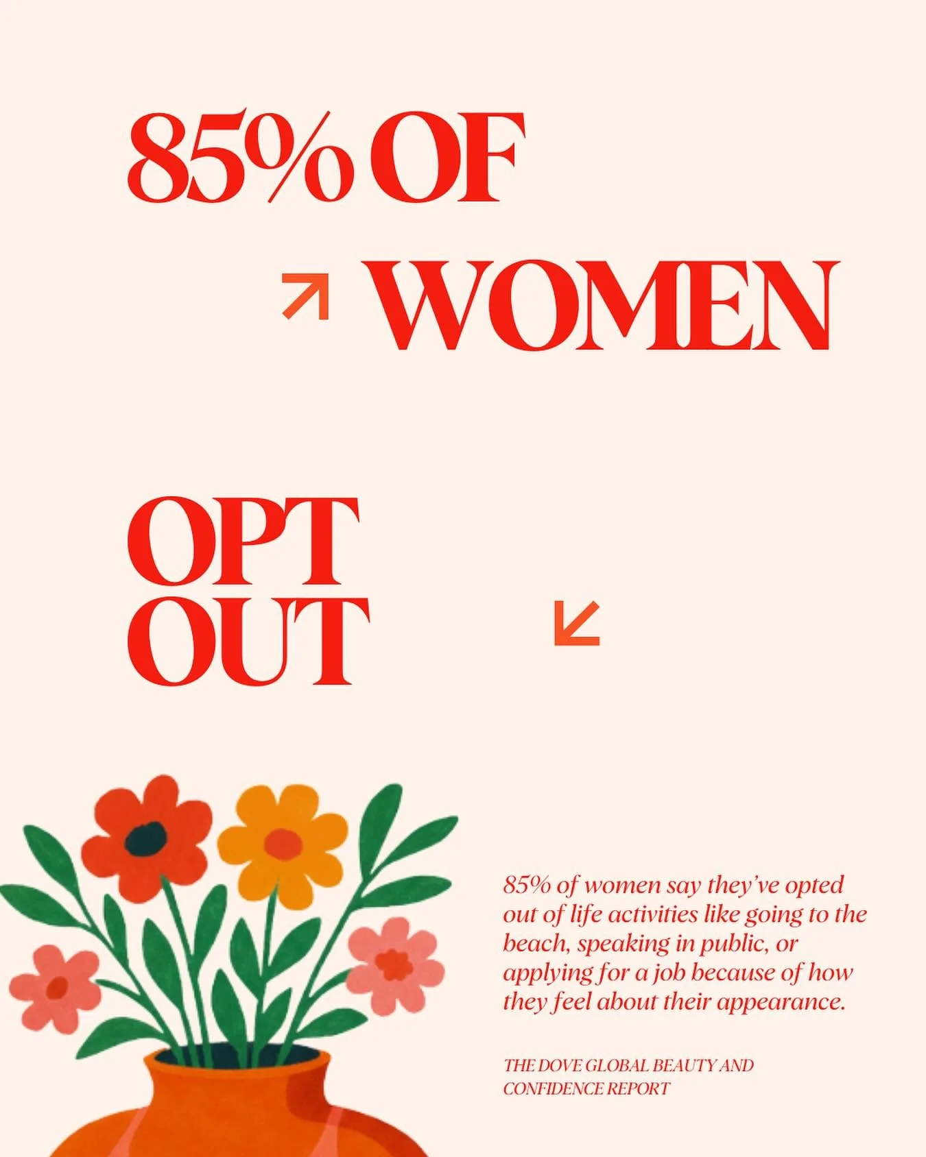 Women are actively choosing to opt out of their own lives.

They are choosing to stay quiet in meetings, pass up the job opportunity, and stand in the shadows at the back of the room. They are cropping themselves out of the photo, staying inside on b
