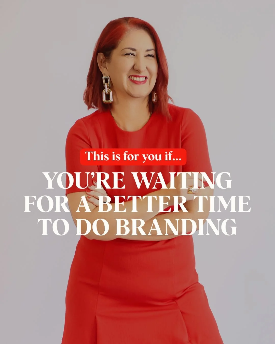 You might think that waiting is the responsible thing to do. 

✨Waiting on the budget 
✨Waiting on things to settle down
✨Waiting on your identity to catch up 

But the price of your brand isn&rsquo;t nearly as much as the cost of putting it off. The