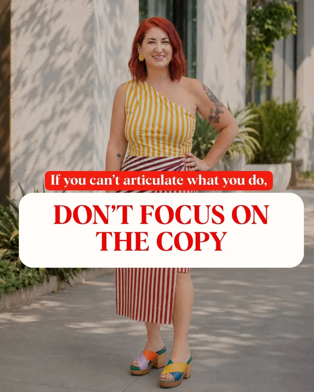 I promise if you keep trying to solve a messaging problem with copy, you will continue to circle the drain.

Don&rsquo;t get me wrong. Exceptional copy moves the needle in your business but even the most talented copywriters need a brand foundation t