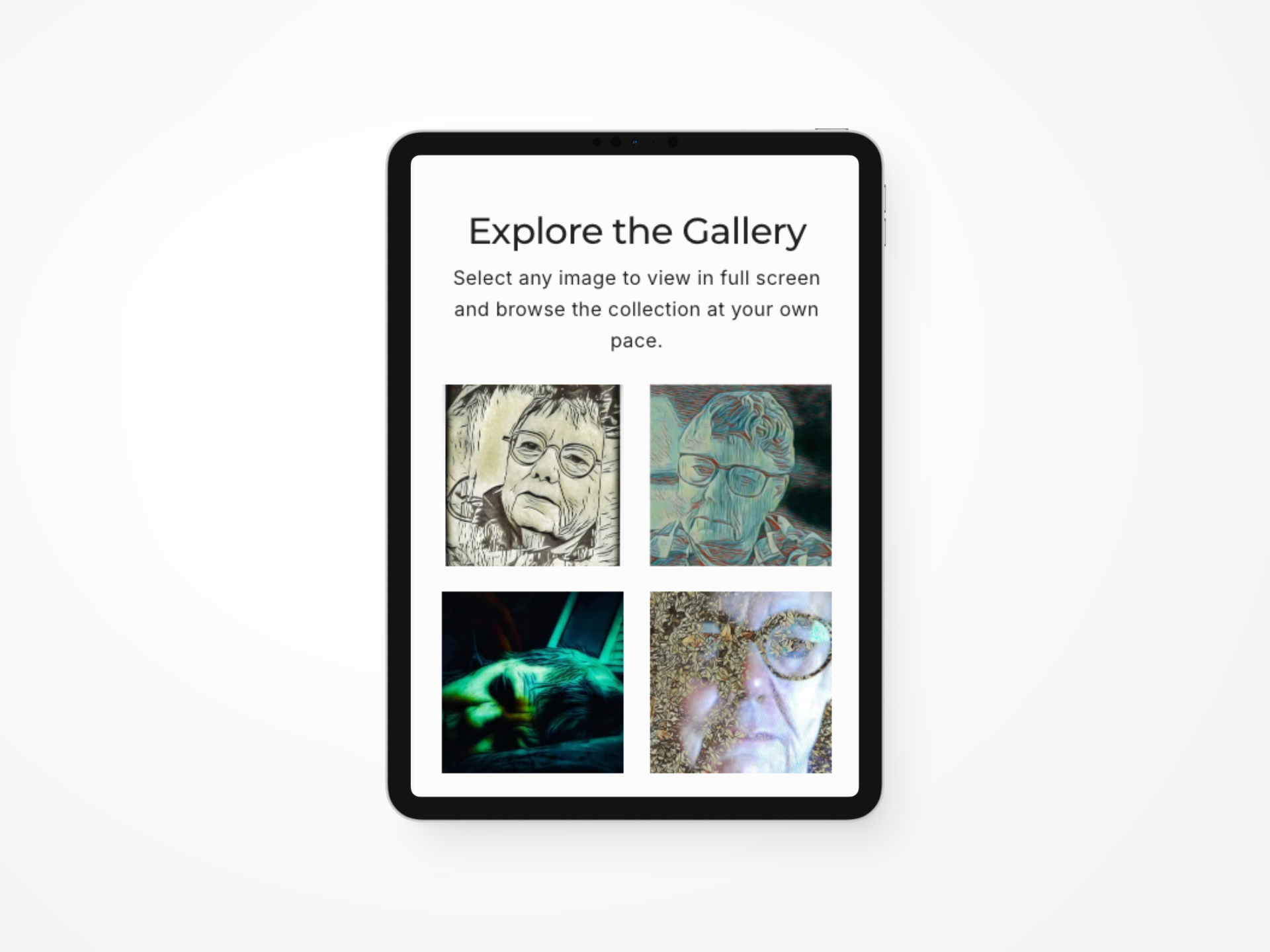 Facing M-E. Website Design iPad