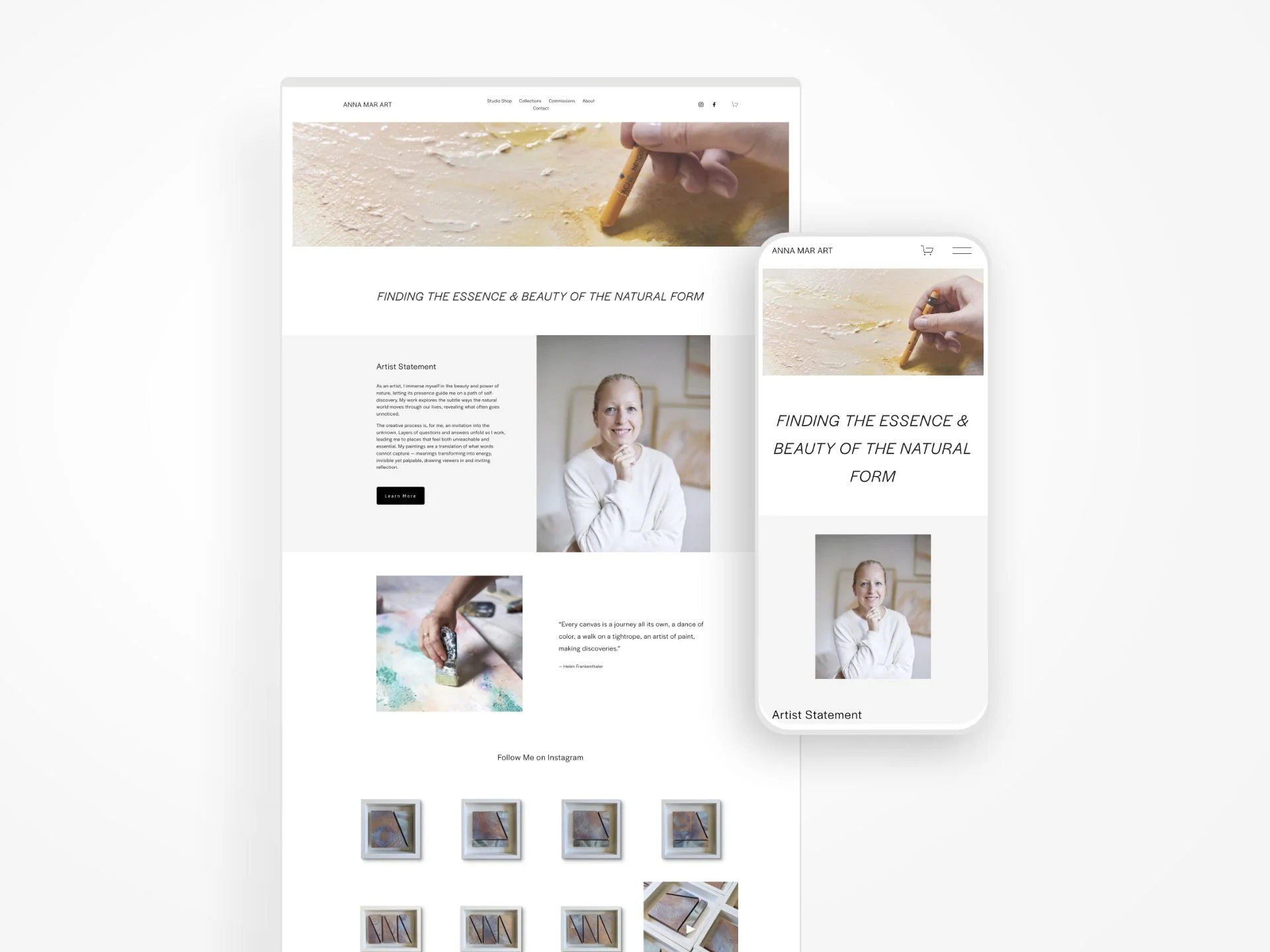 Anna Mar Art  - Website Design