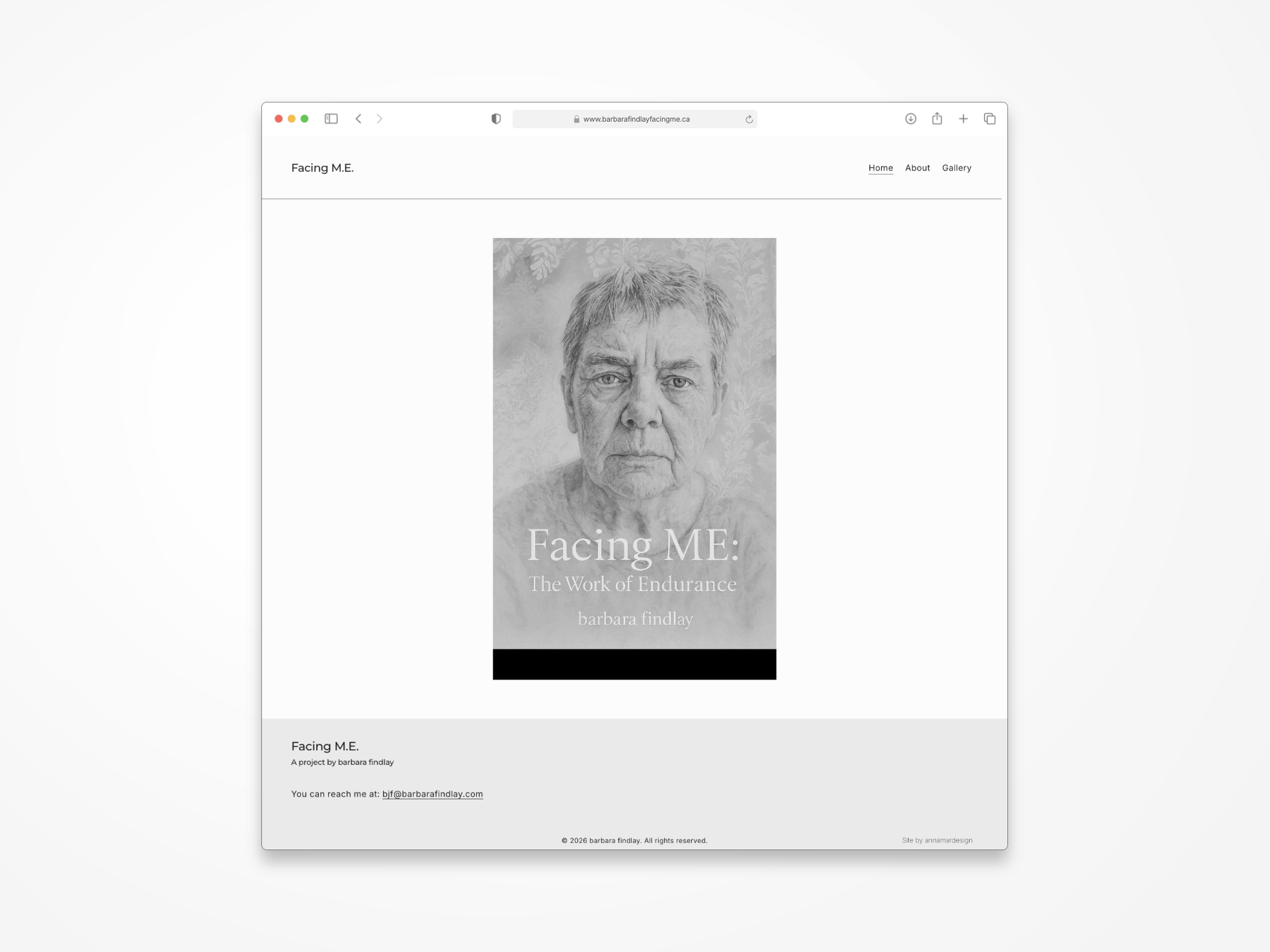 Facing M-E. Website Design Desktop