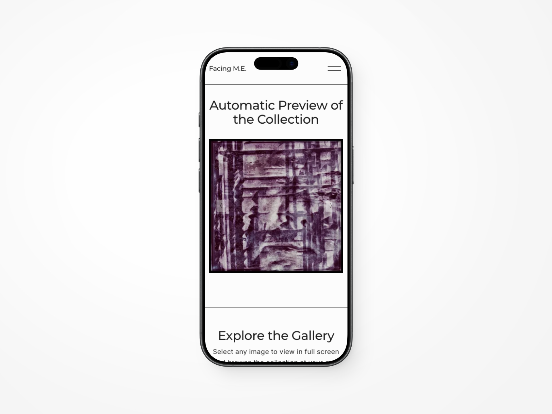 Facing M-E. Website Design Mobile