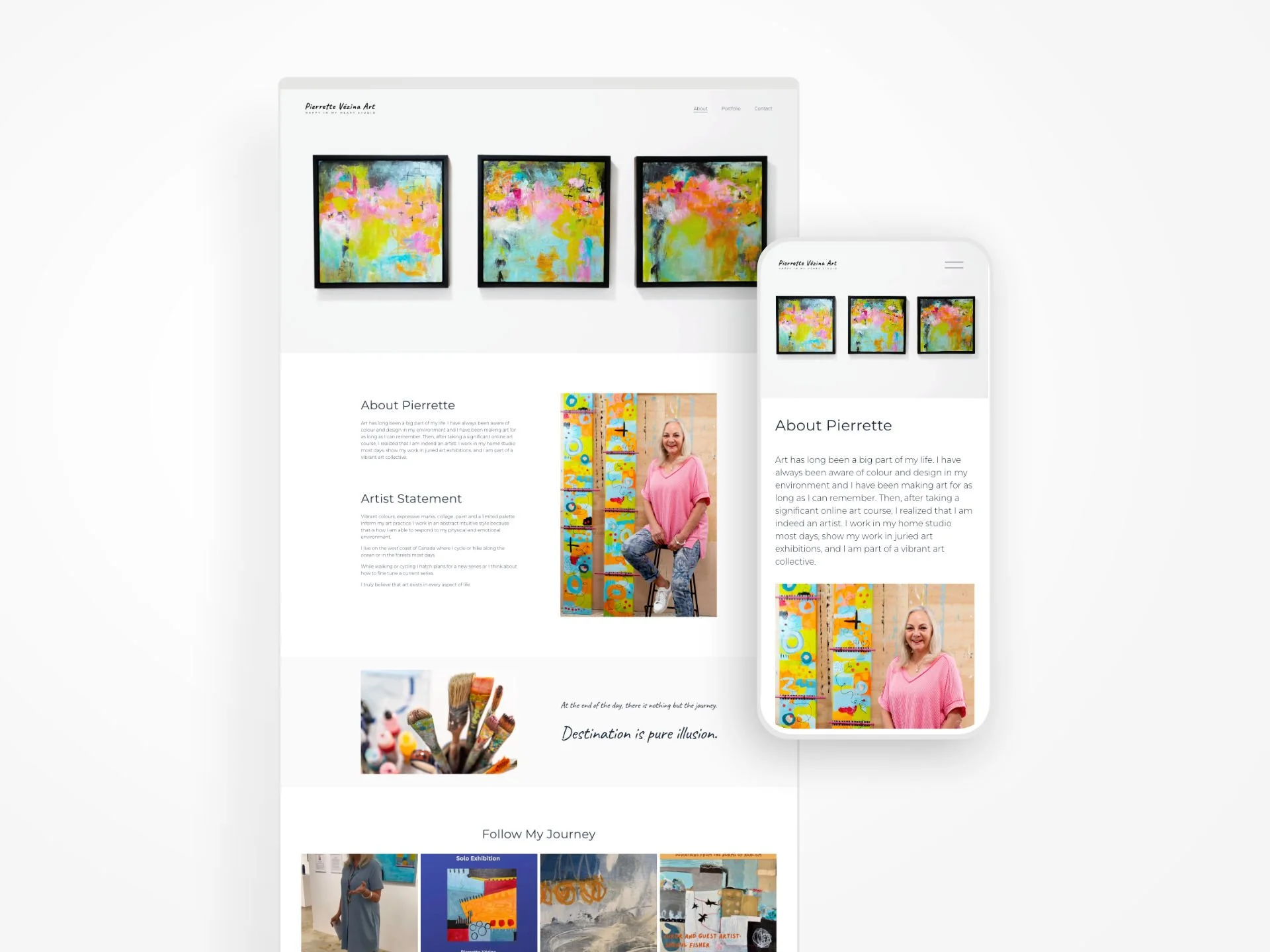 Pierrette Vézina Art - Website Design