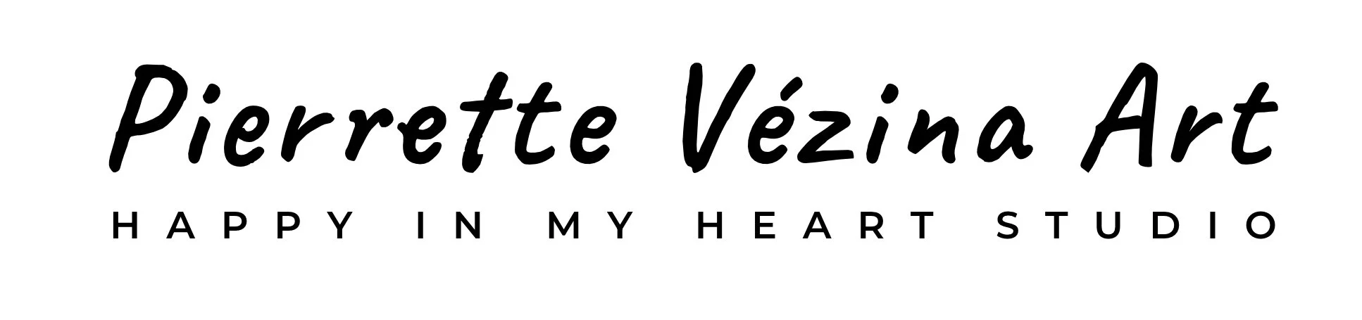 Pierrette Vezina Art Happy in My Heart Studio Logo Design Anna Mar Design