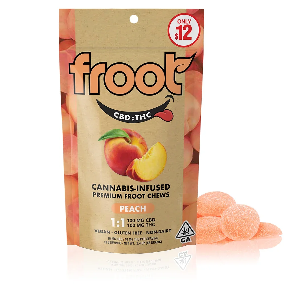FROOT PEACH CBD:THC 1OOMG