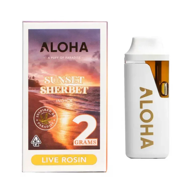 ALOHA LIVE ROSIN 2G DISPOSABLE SUNSET SHERBET