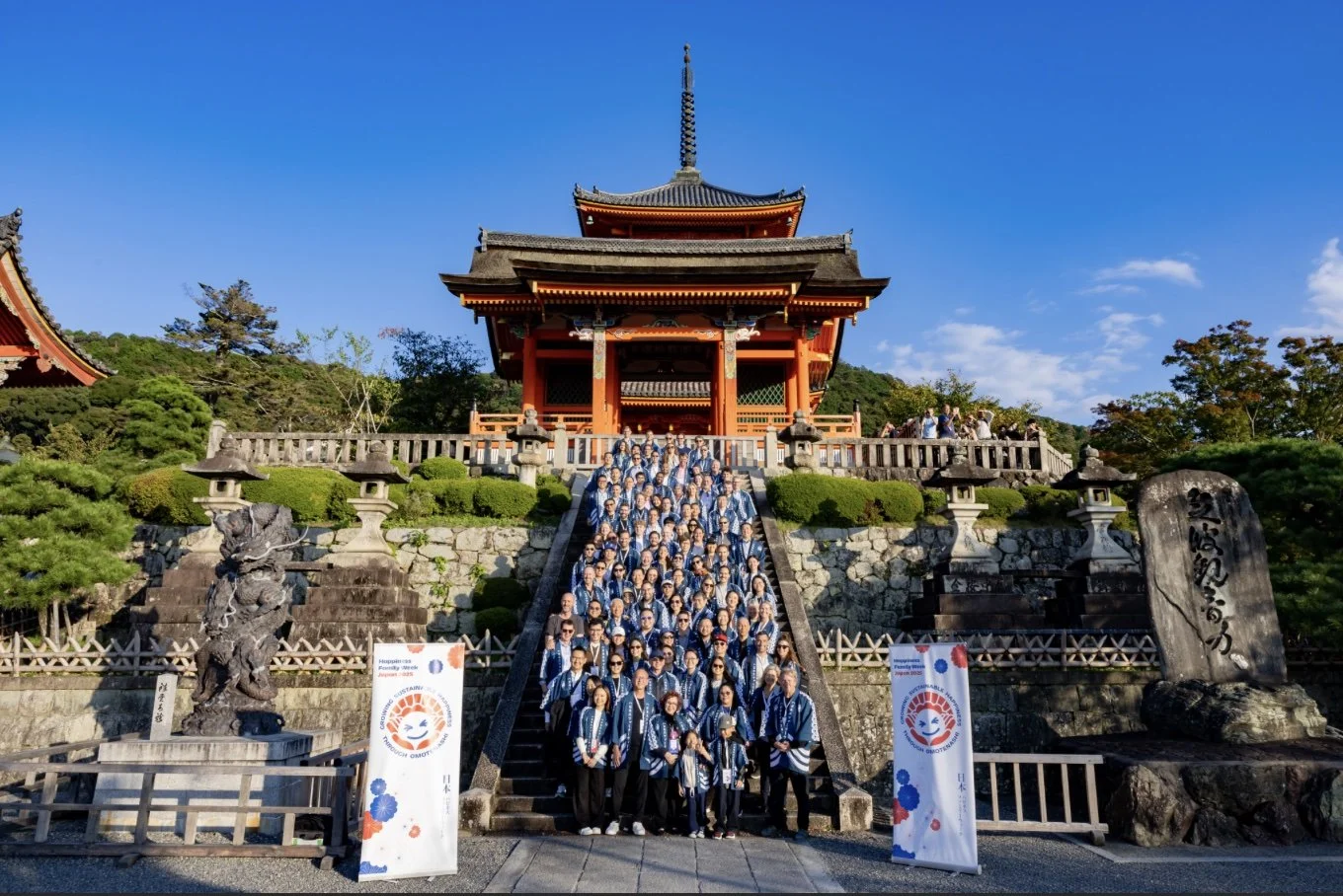 Happiness Family at Higashiyama Template, Kyoto, Japan in October 2025