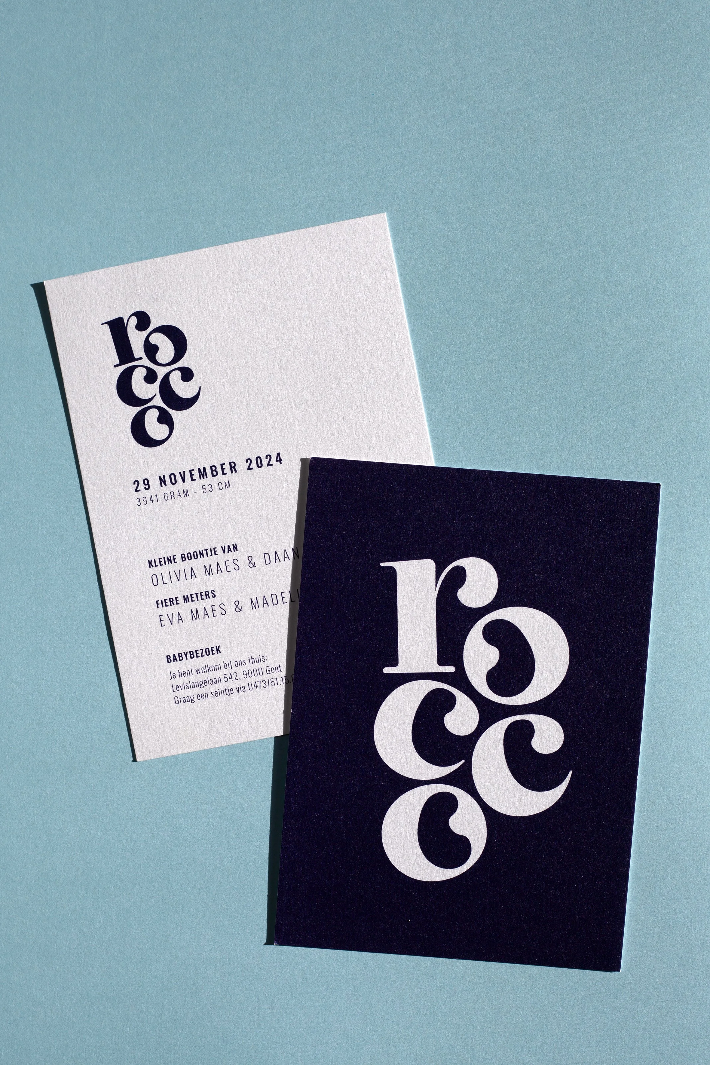 Digitaal geboortedrukwerk.