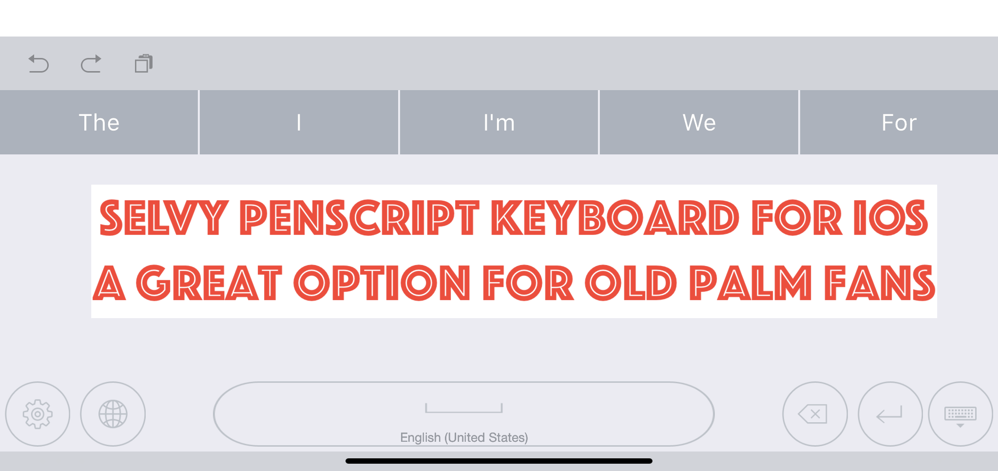Selvy PenScript iOS Keyboard Recognizes Handwrting