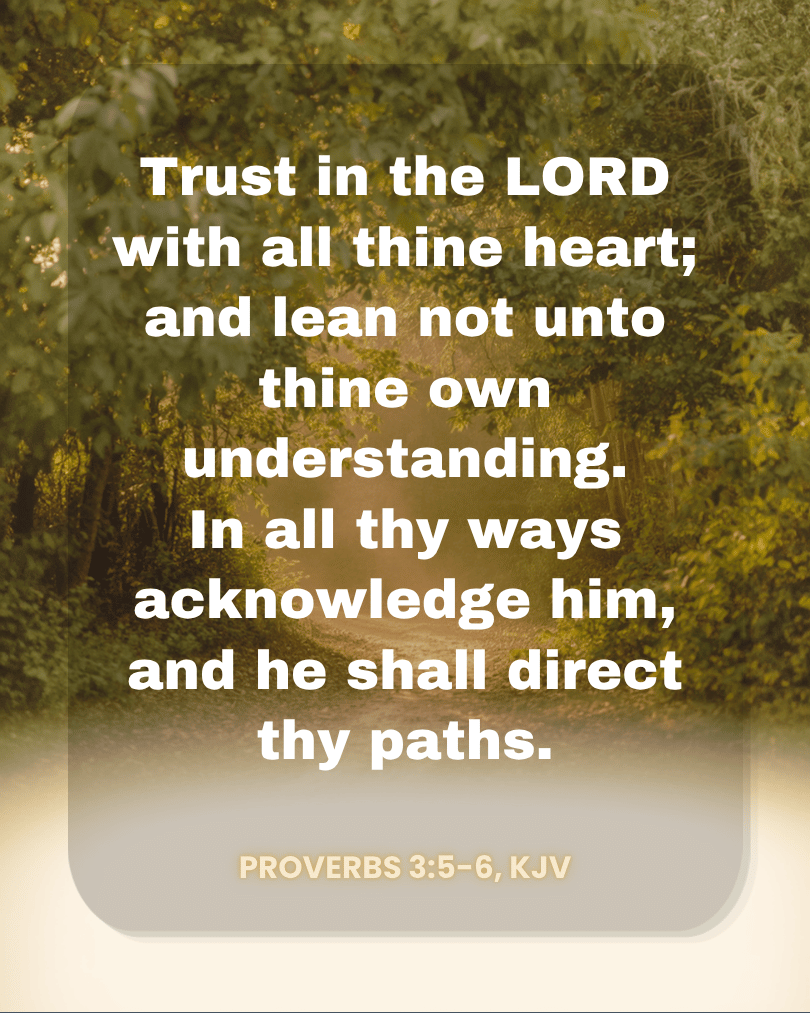 proverbs 3:5-6 kjv