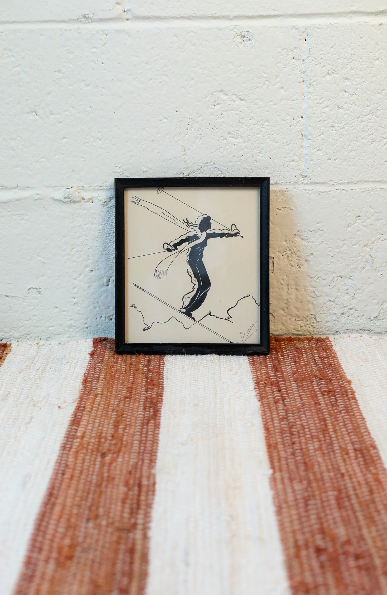 vintage skier print
