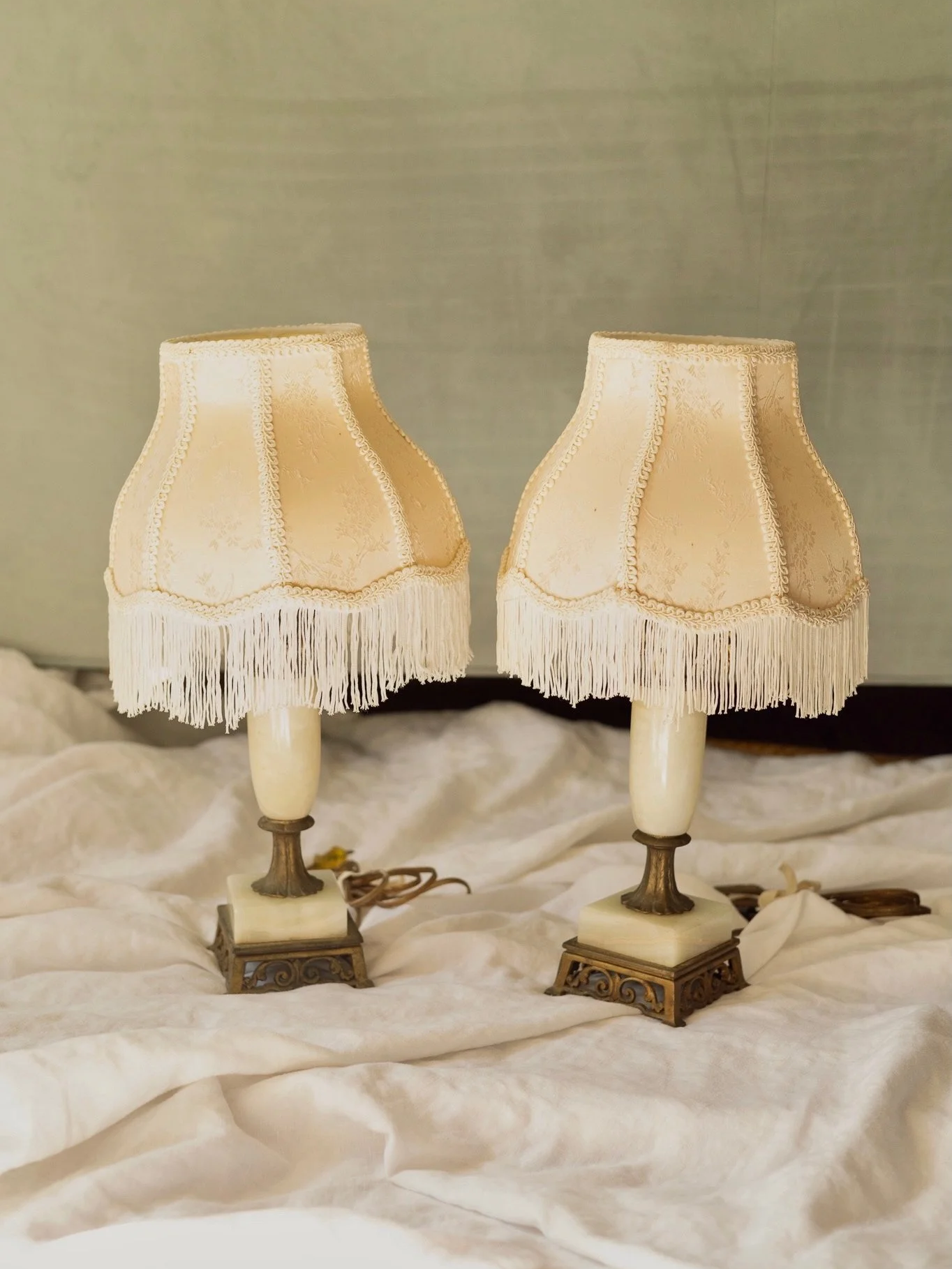 mini victorian fringe lamp