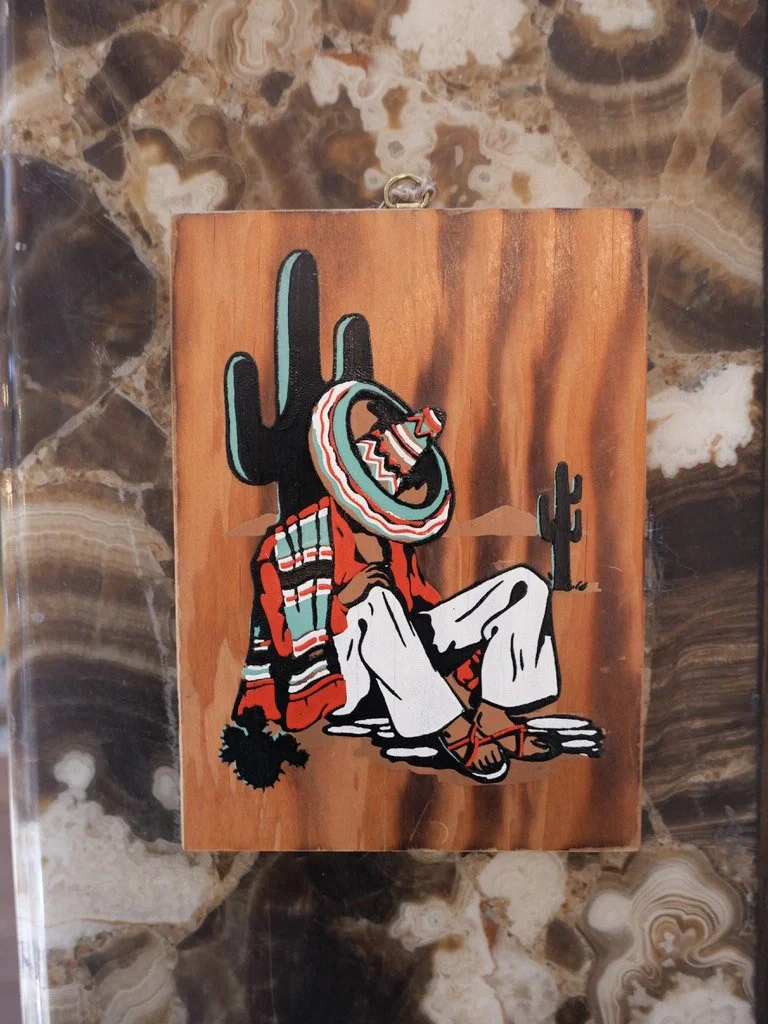 desert rider wood wall art
