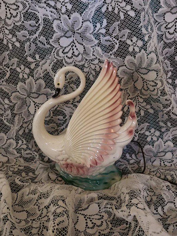 swans a-swimming lamp
