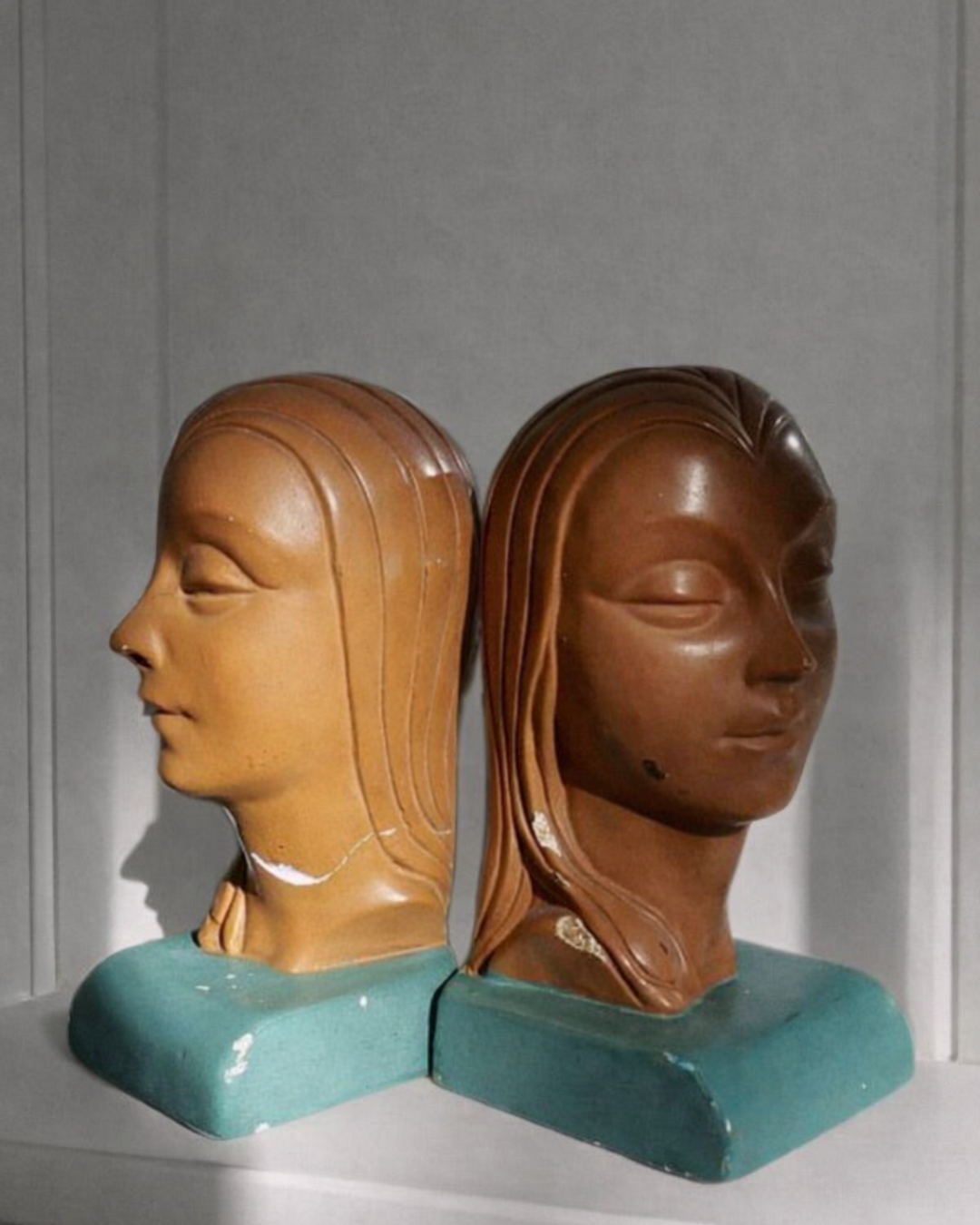 desert muse ceramic bookends