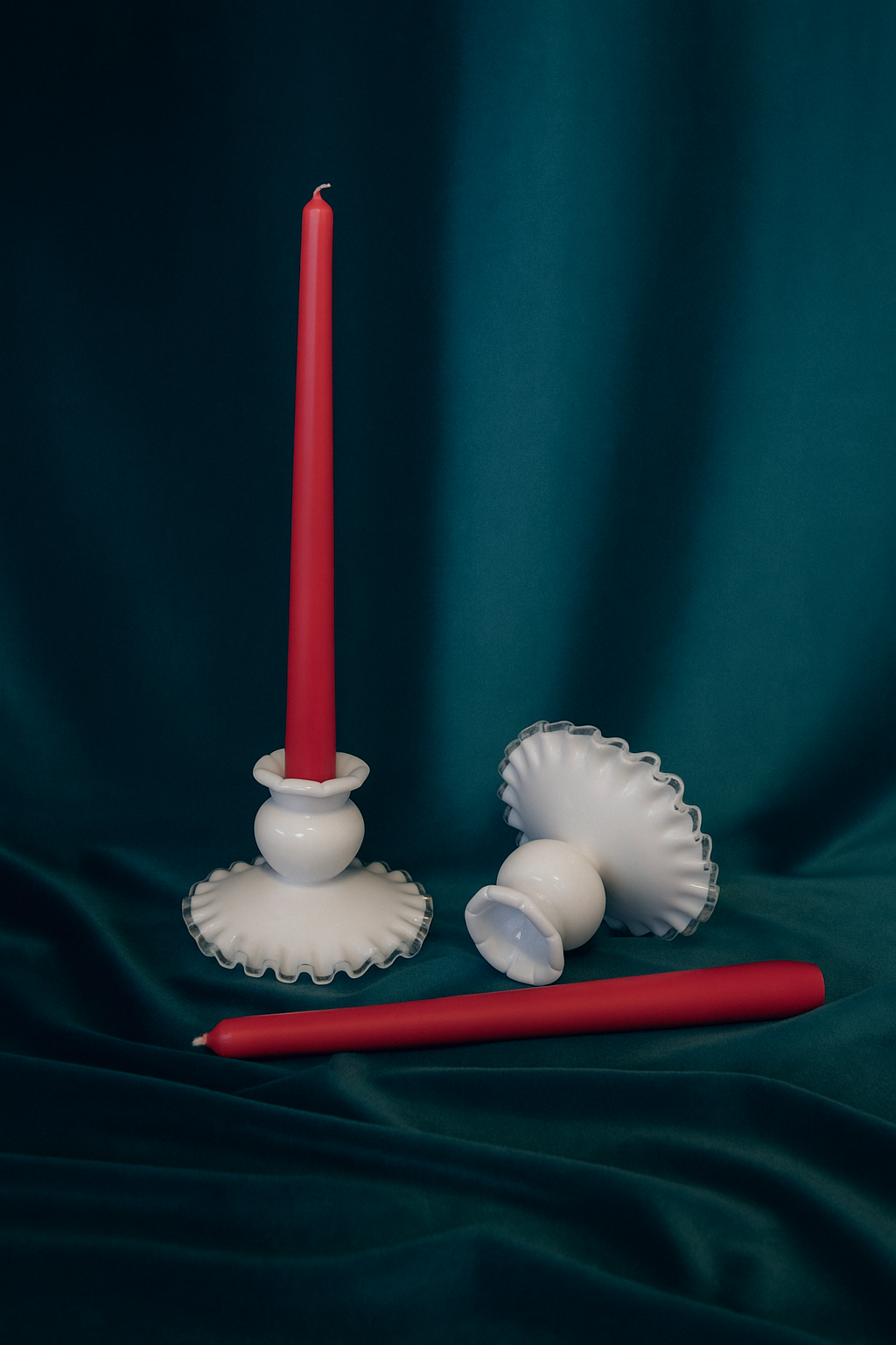 lace & light candle holders