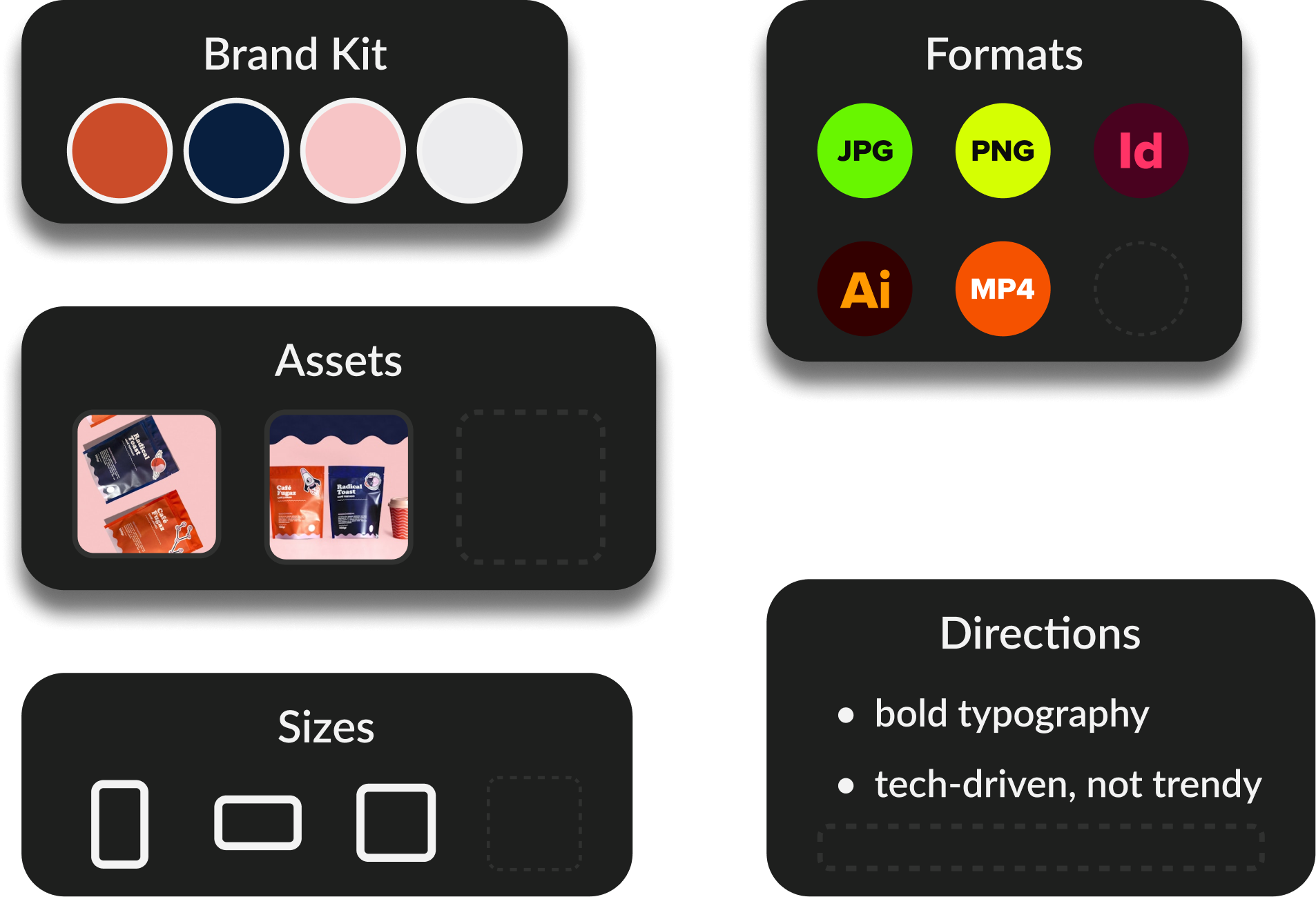 Spark branding and specifications screen