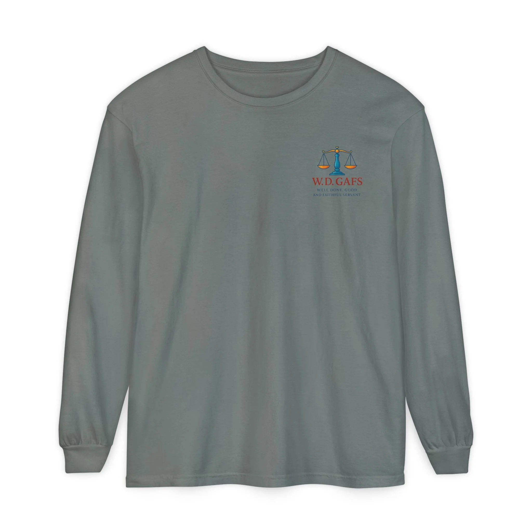8 Fates Long Sleeve T-Shirt — W.D. GAFS Logo-Front and Back Graphic