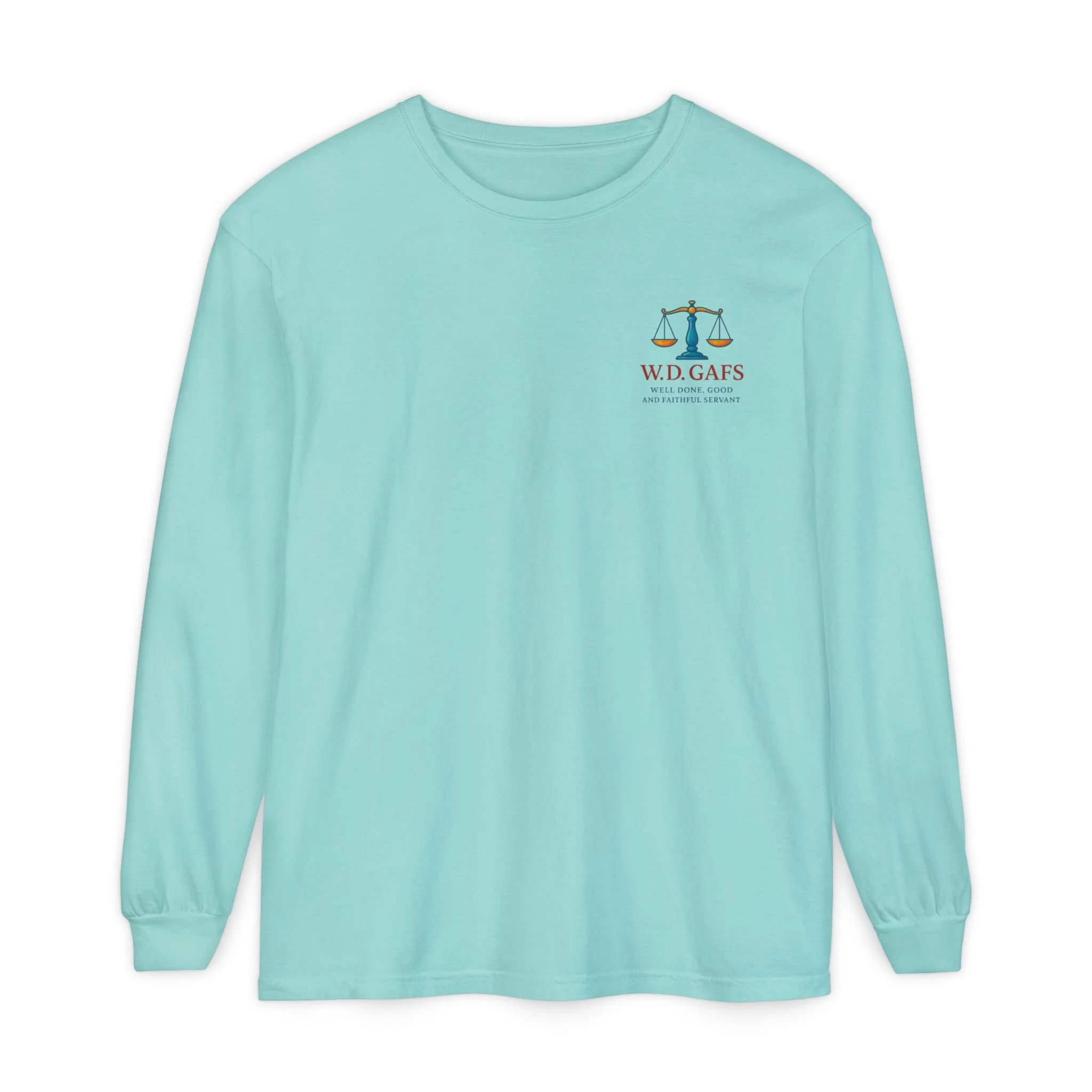 8 Fates Long Sleeve T-Shirt — W.D. GAFS Logo-Front and Back Graphic