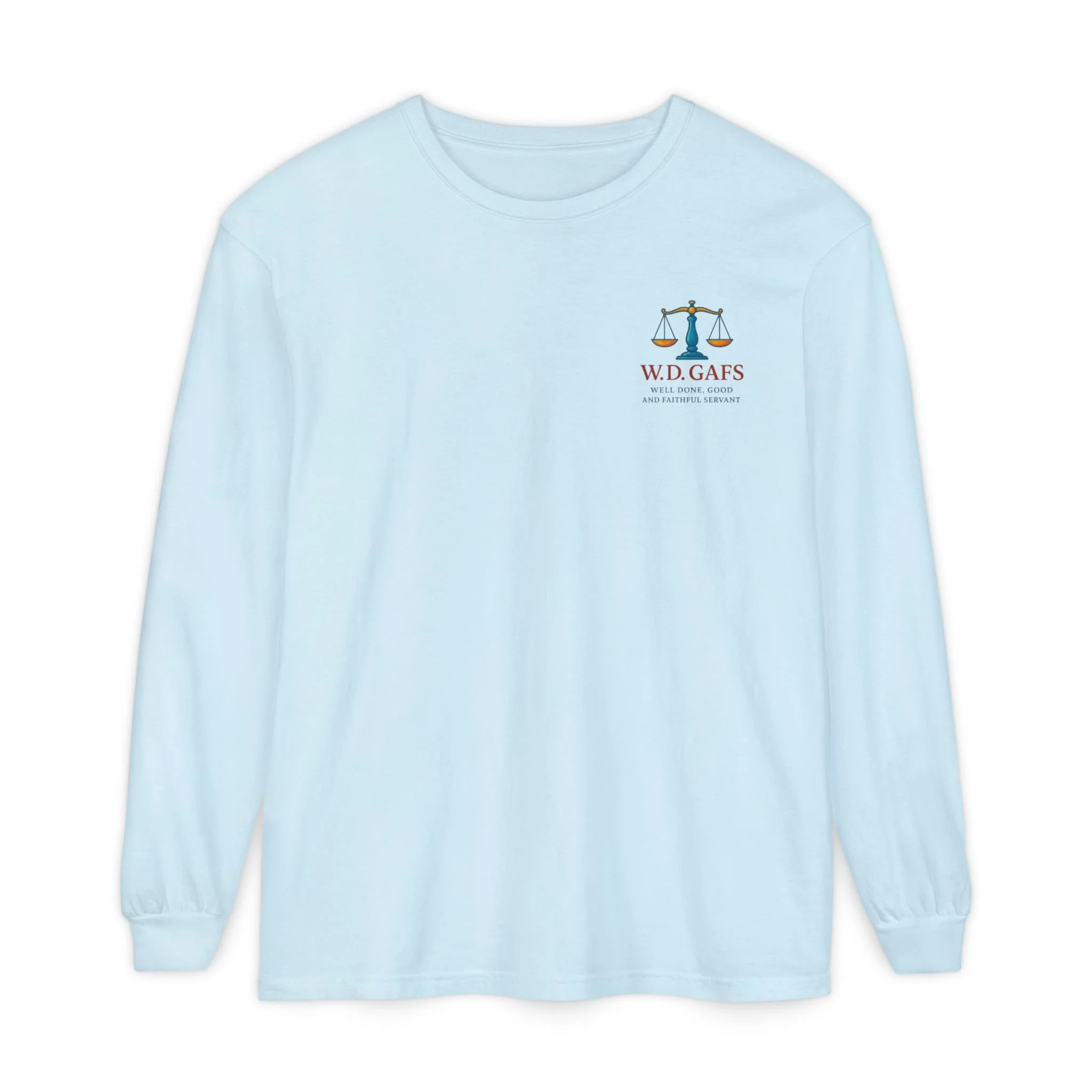 8 Fates Long Sleeve T-Shirt — W.D. GAFS Logo-Front and Back Graphic