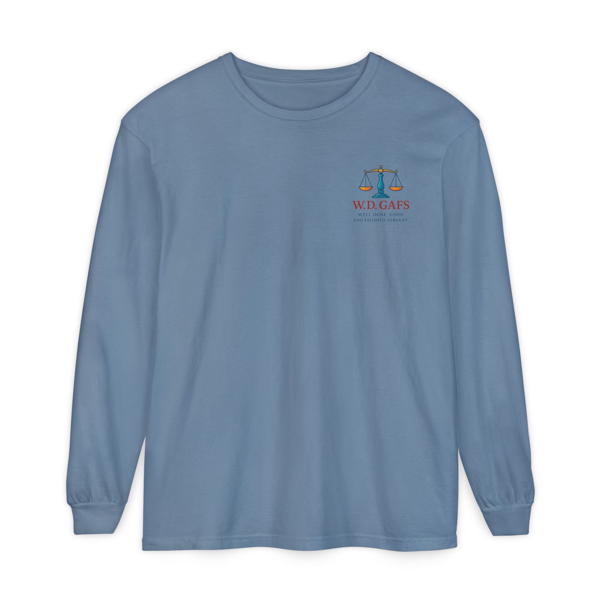 8 Fates Long Sleeve T-Shirt — W.D. GAFS Logo-Front and Back Graphic