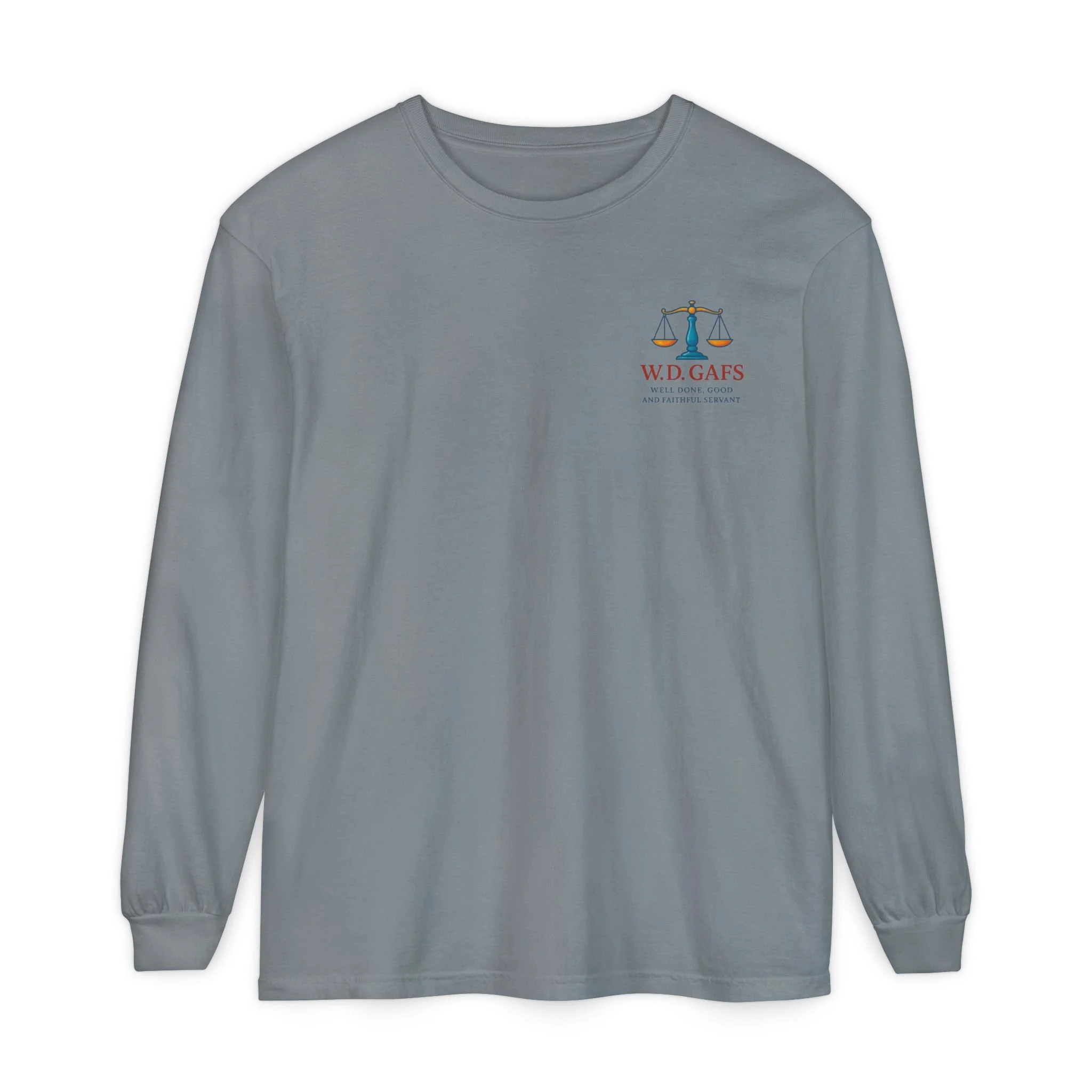 8 Fates Long Sleeve T-Shirt — W.D. GAFS Logo-Front and Back Graphic