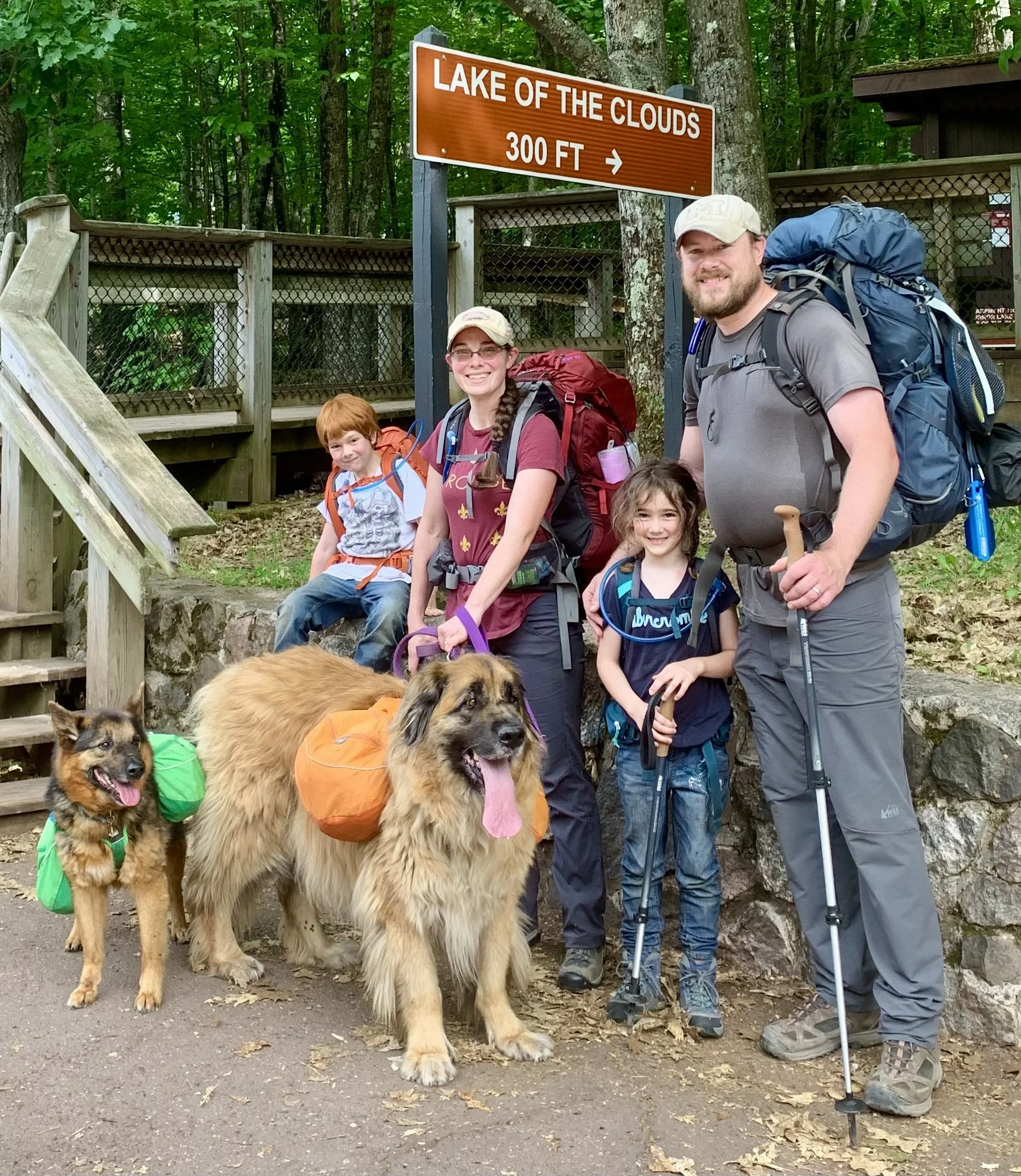 This is us in the early days of our backpacking journey.  Two kids, Two dogs, and too much gear, but we had a great time out there and you can too.