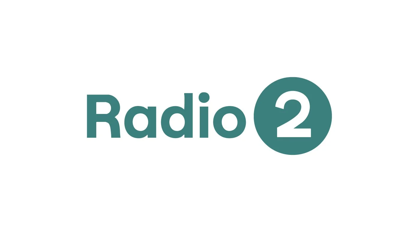 Radio 2 logo with the text 'Radio 2' in teal, with the number 2 inside a teal circle