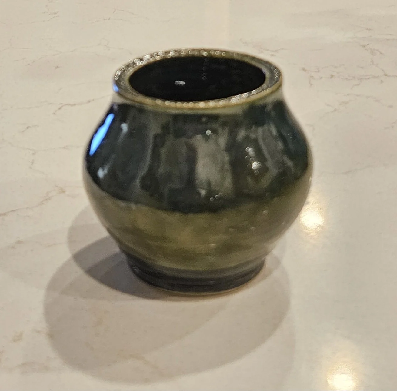 Textured Rim Vase