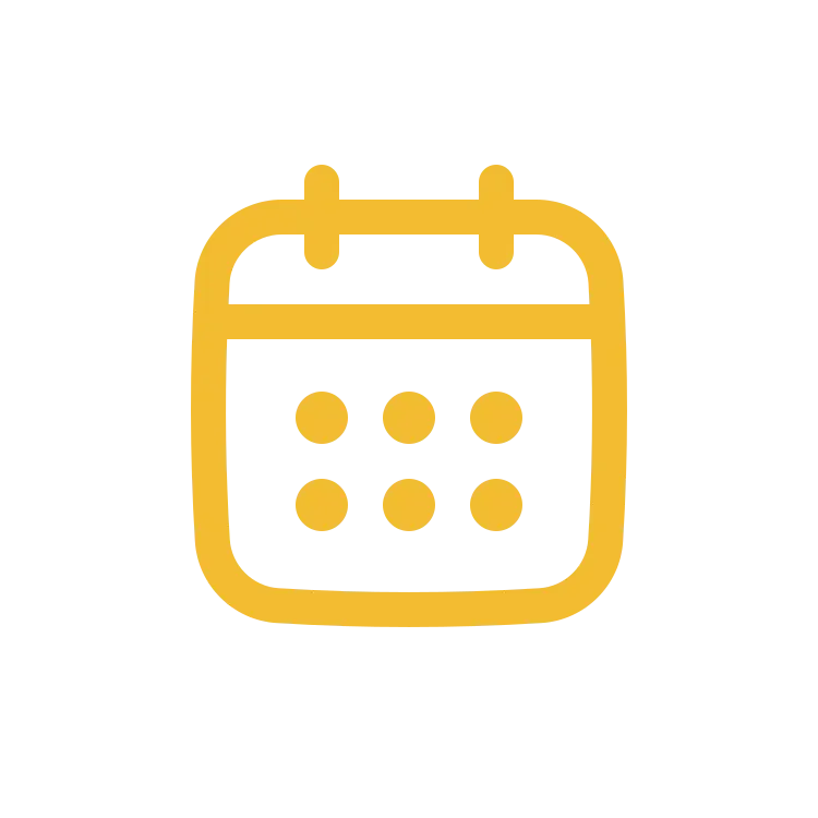 A yellow calendar icon