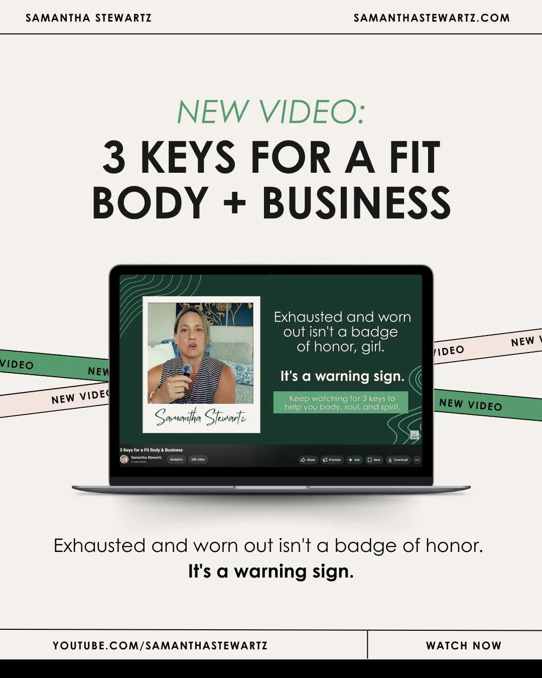 My YouTube channel is back and this time I mean business &mdash; literally. 

I've been wanting a space to go deeper than a caption allows and YouTube is where that's going to happen. Longer videos, real conversations, and content designed to strengt