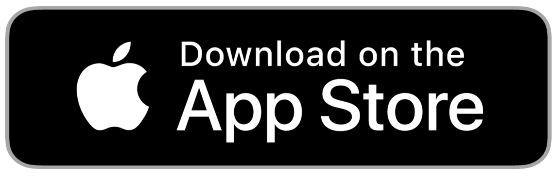 Apple logo and text saying 'Download on the App Store' on a black background.