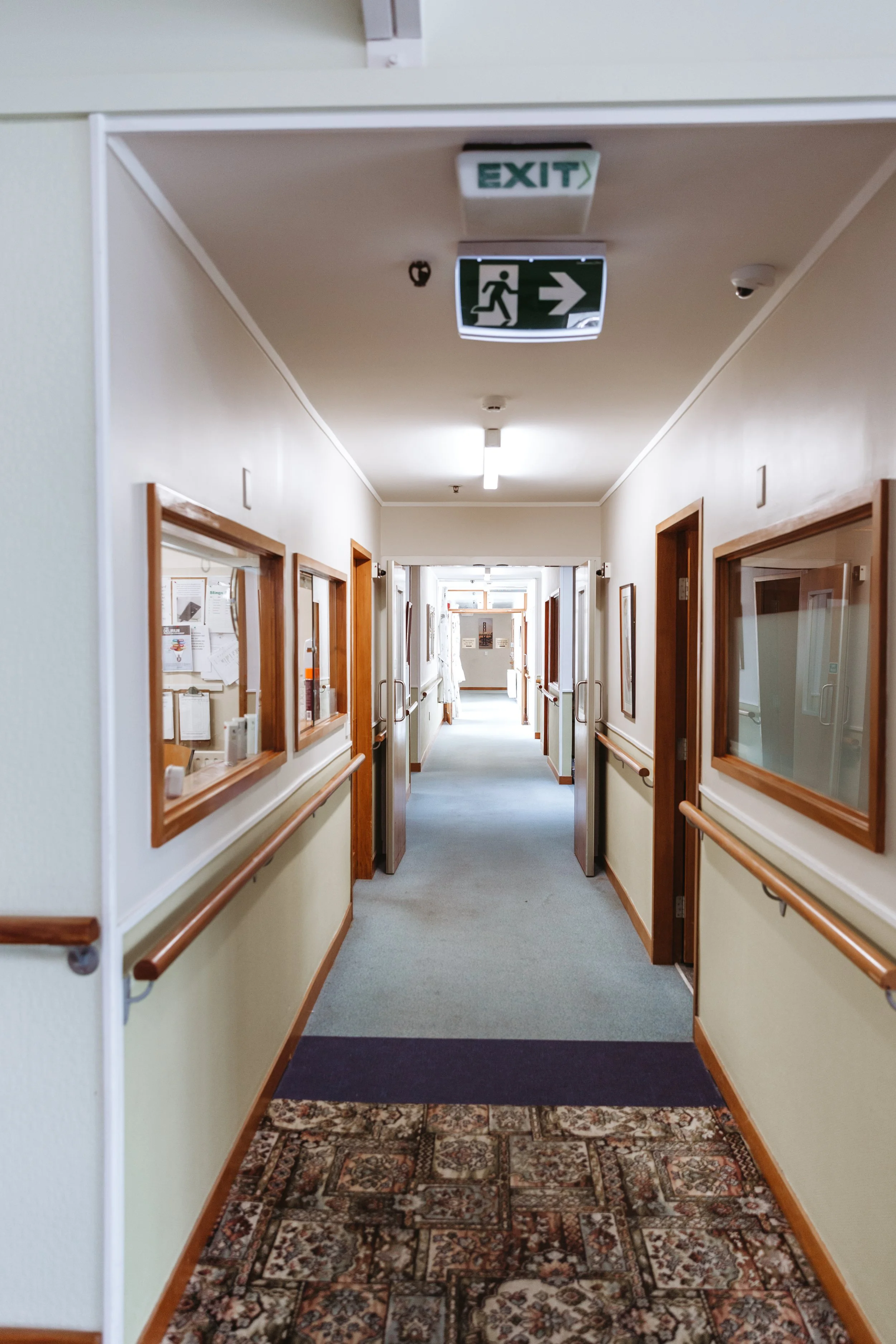 Hospital corridor at Eastgrove Rest Home & Hospital