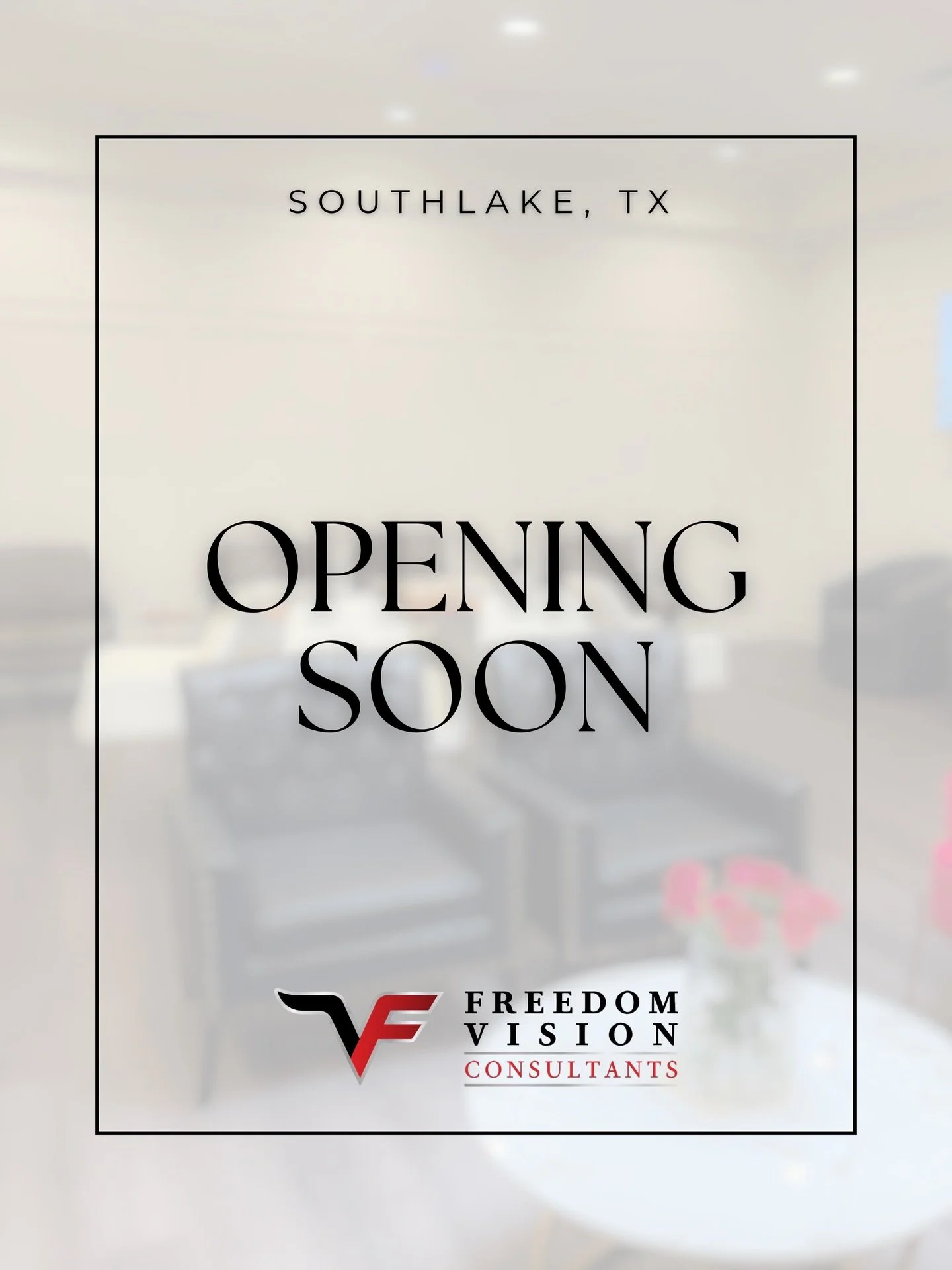 Ophthalmology and optometry practice &mdash; opening soon in Southlake, TX.

Stay tuned. 👀