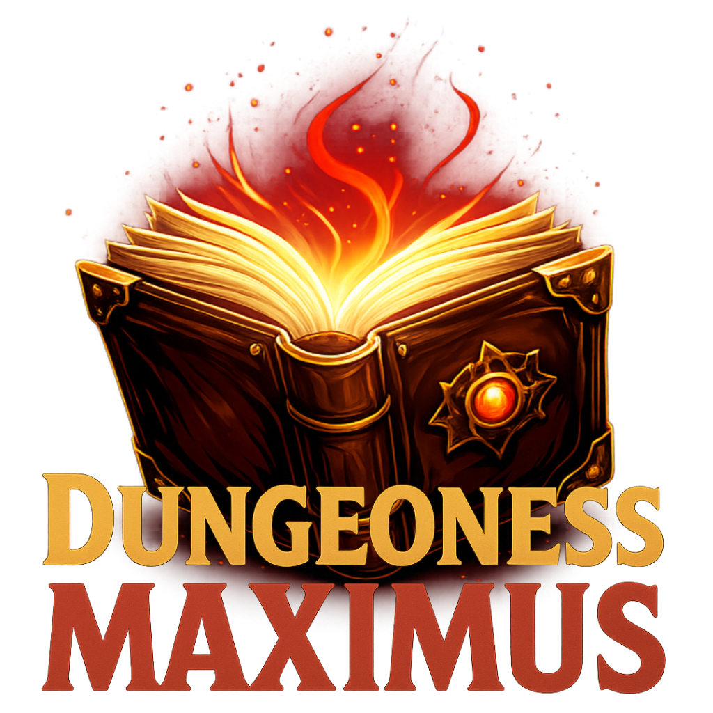 Magical spellbook from dungeons and dragons logo