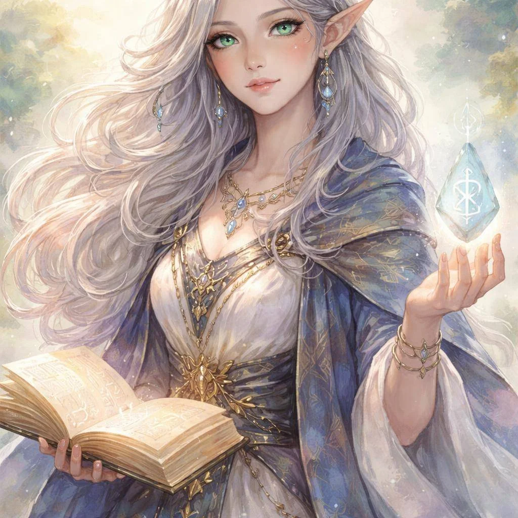 D&D NPC portrait of a wizard generated with AI worldbuilding app