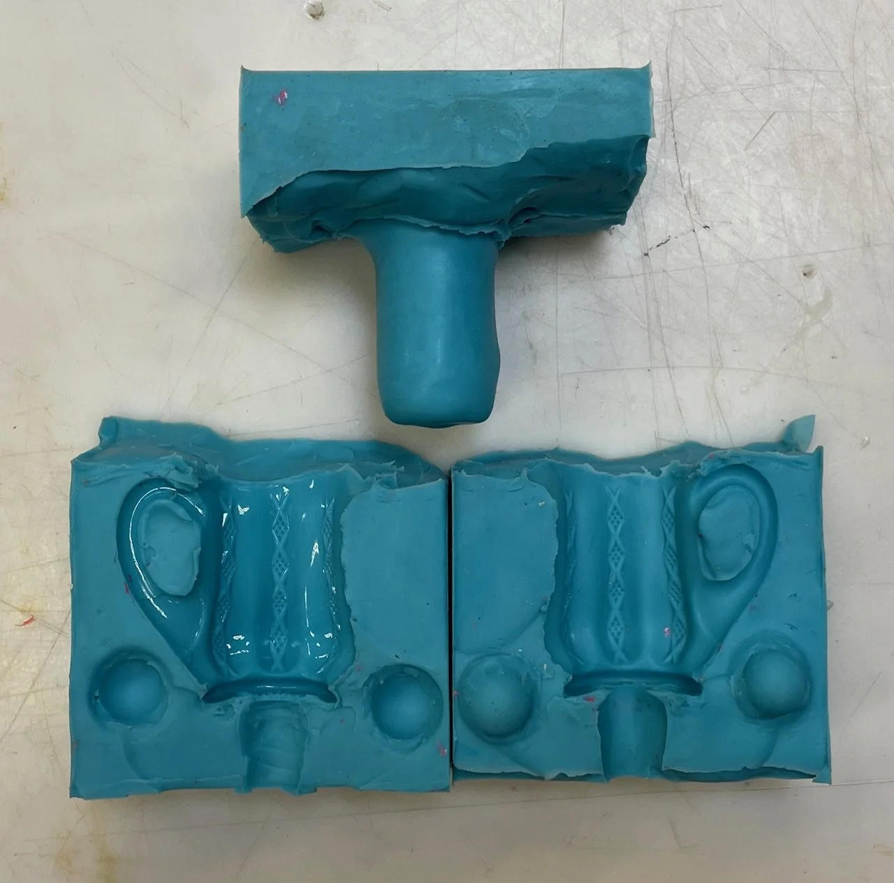 Three part mold