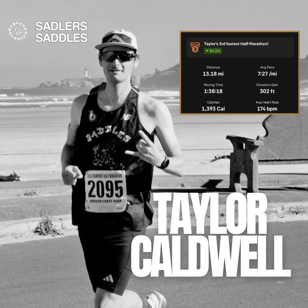 🐎Athlete Spotlights🐎 
-
Last weekend @tayl0rcaldwell jumped off the trails and back onto the roads for his end of season half. Goal was to race strong after a packed spring season and a hectic couple of weeks leading up to it! Taylor ran a 1:38, hi