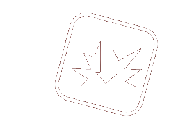 Warning label with a broken glass symbol inside a square with rounded corners.