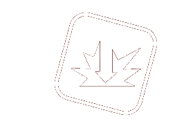 Warning sign with a leaf and an arrow pointing downward, indicating environmental caution.