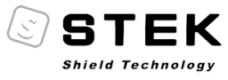 Logo of STek Shield Technology with a shield icon