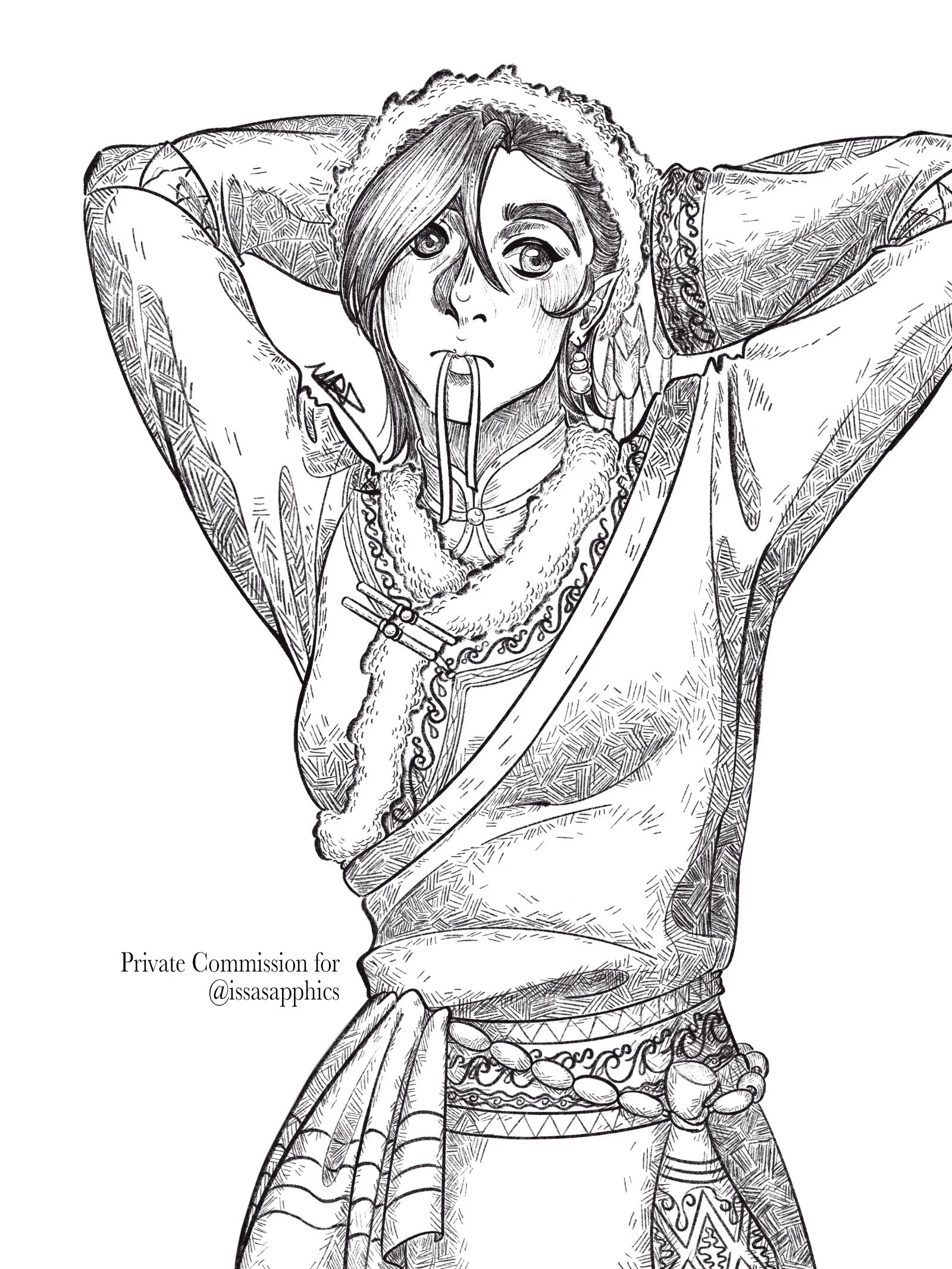 "Nomad"
Commissioned digital drawing for client @issasapphics