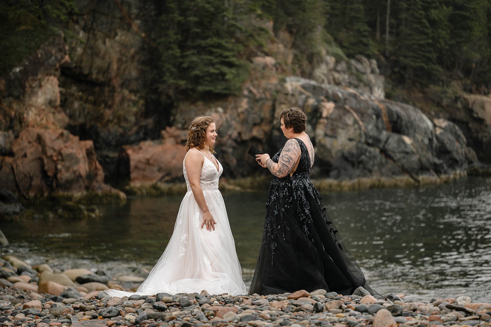 stunning coastal maine elopement