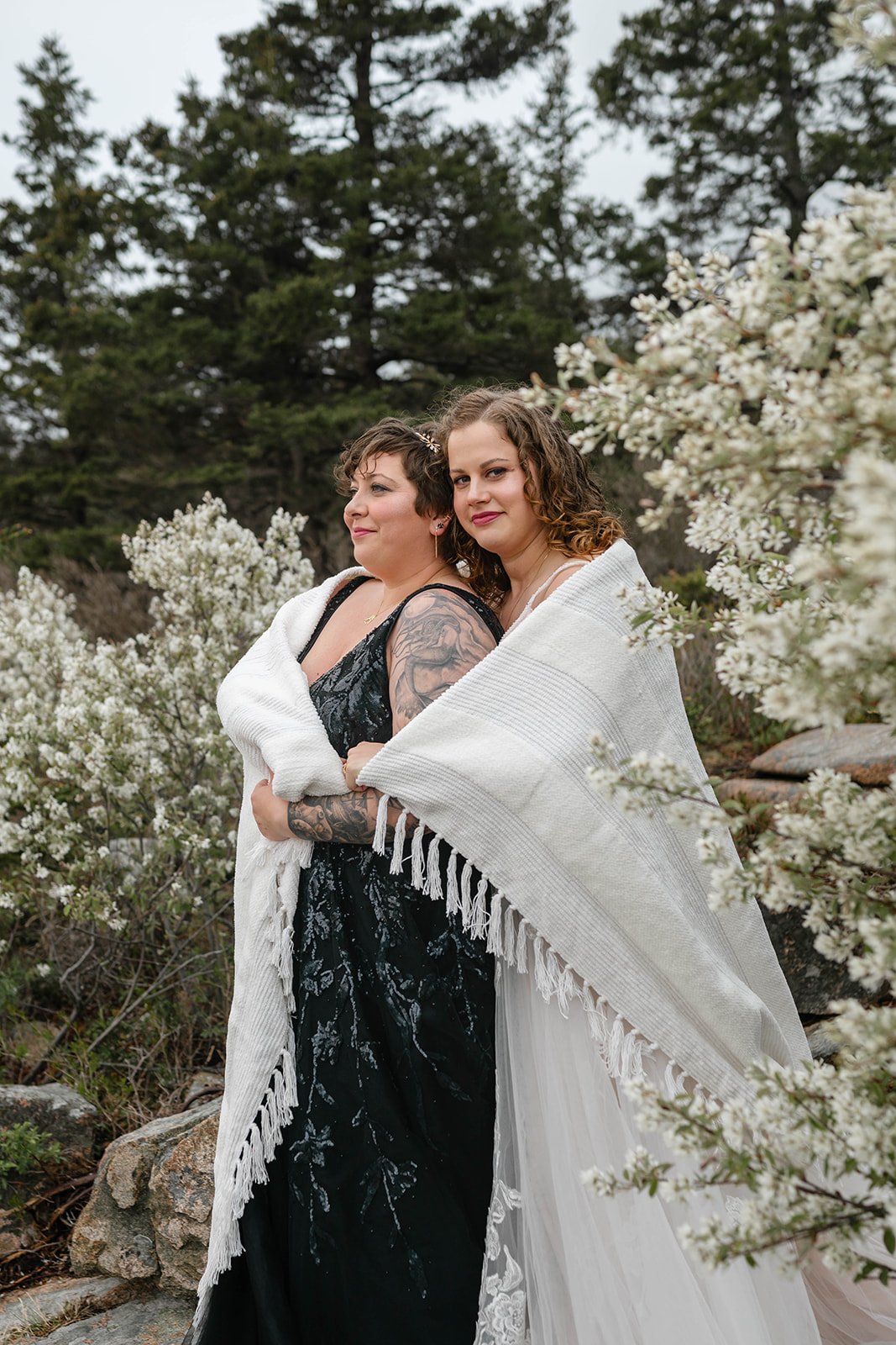 lgbtq maine elopement on the coast