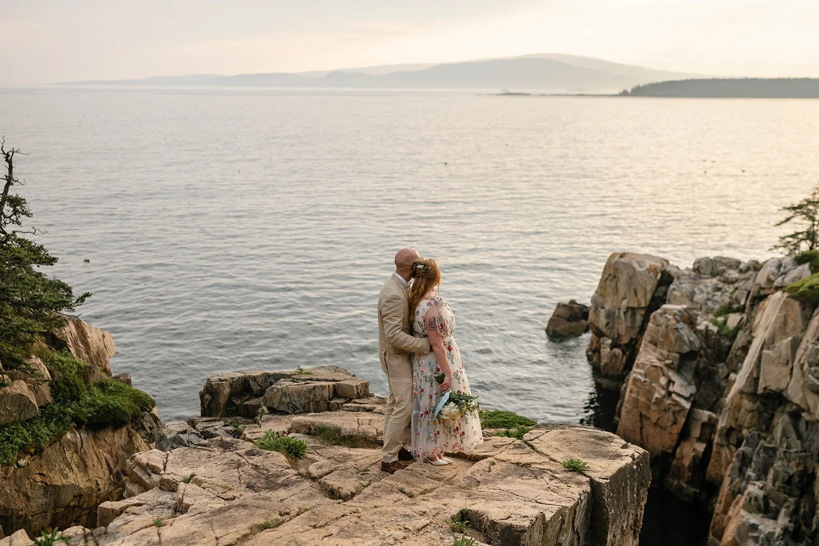 acadia national park elopement on the coast